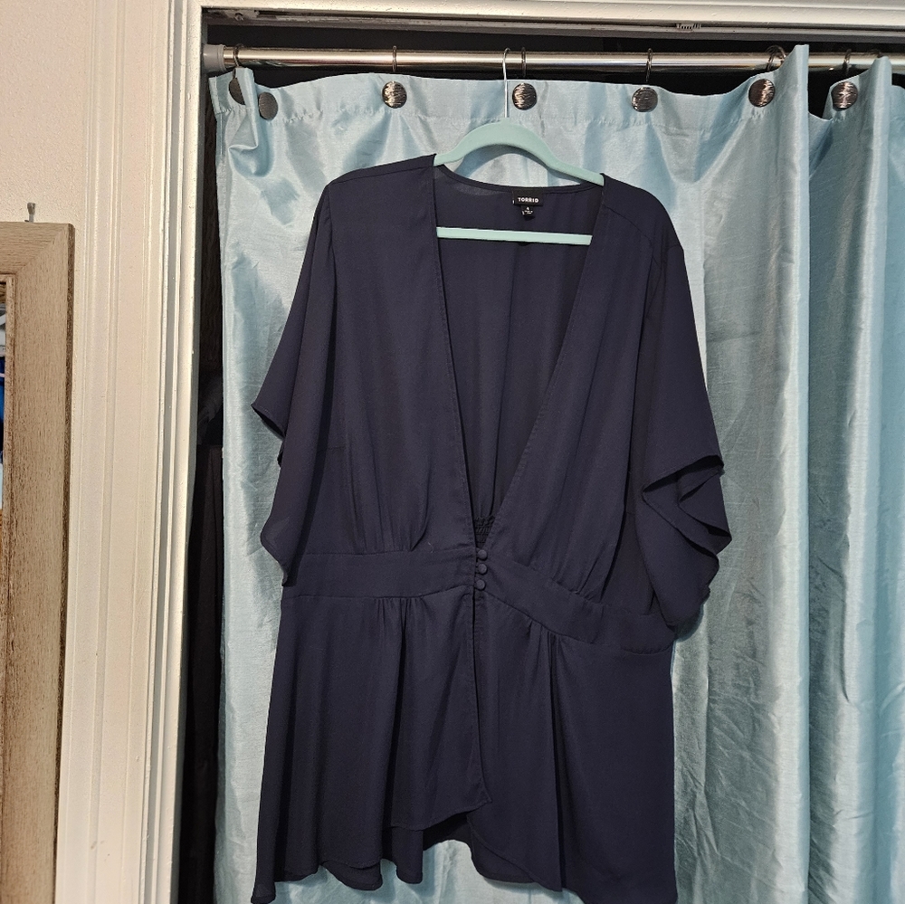 Navy blue blouse